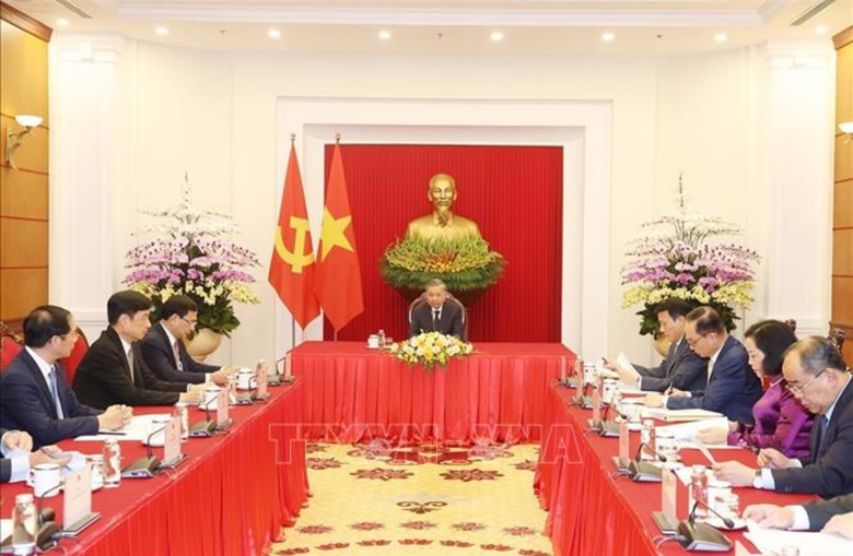 Tổng B&iacute; thư, Chủ tịch nước T&ocirc; L&acirc;m điện đ&agrave;m với Tổng thống H&agrave;n Quốc v&agrave; Thủ tướng Nhật Bản- Ảnh 4.