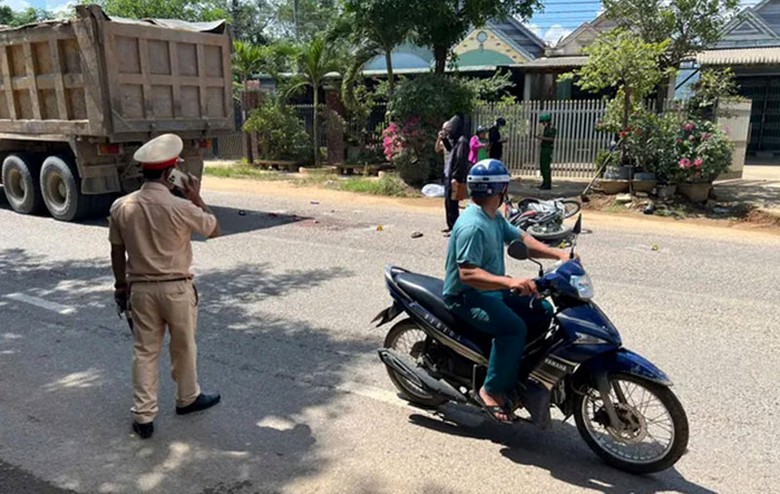 Hiện trường vụ tai nạn.