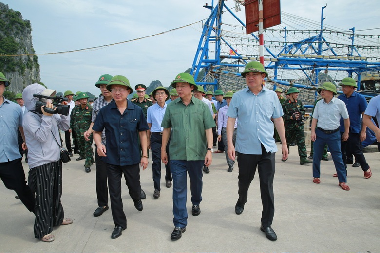 Ph&oacute; thủ tướng thị s&aacute;t c&ocirc;ng t&aacute;c chuẩn bị ứng ph&oacute; b&atilde;o tại Quảng Ninh, Hải Ph&ograve;ng- Ảnh 2.