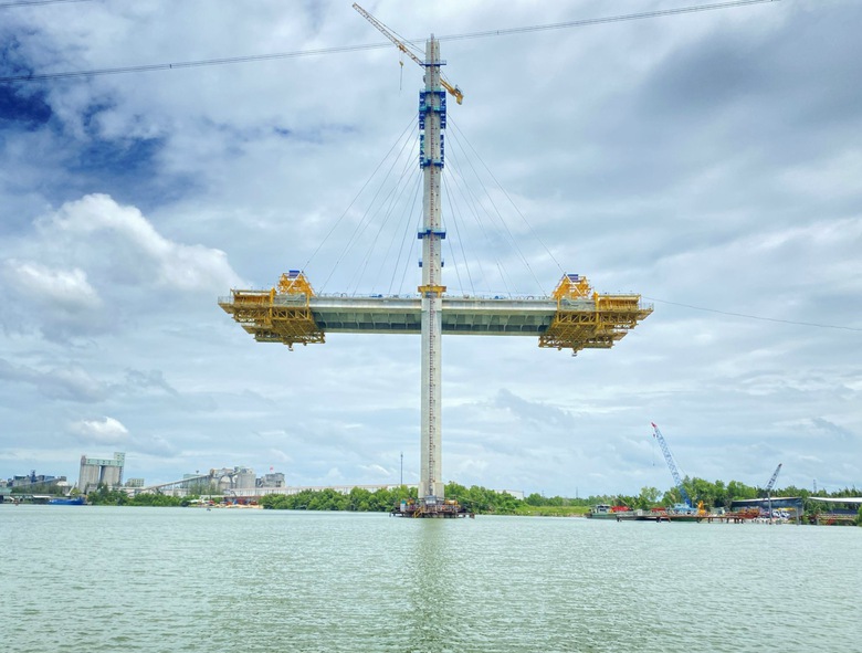 Cầu d&acirc;y văng c&oacute; tĩnh kh&ocirc;ng th&ocirc;ng thuyền cao nhất Việt Nam l&agrave;m đến đ&acirc;u?- Ảnh 3.