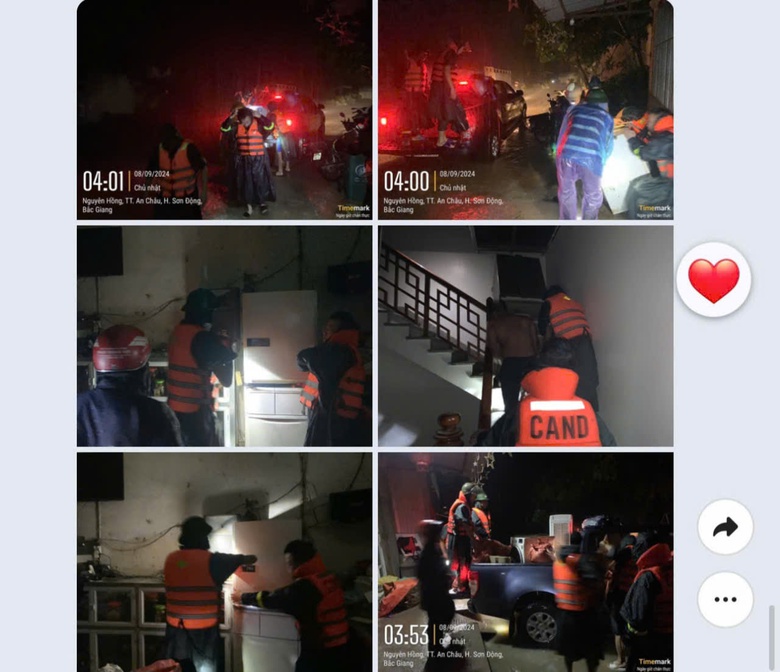 Trắng đ&ecirc;m hỗ trợ h&agrave;ng trăm hộ d&acirc;n "chạy" lũ tại Bắc Giang- Ảnh 2.