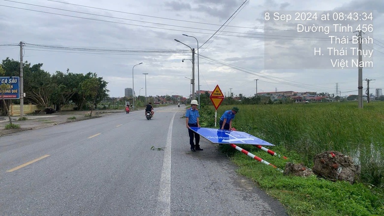 Th&aacute;i B&igrave;nh, Nam Định tập trung th&ocirc;ng đường c&aacute;c tuyến ch&iacute;nh sau b&atilde;o- Ảnh 2.