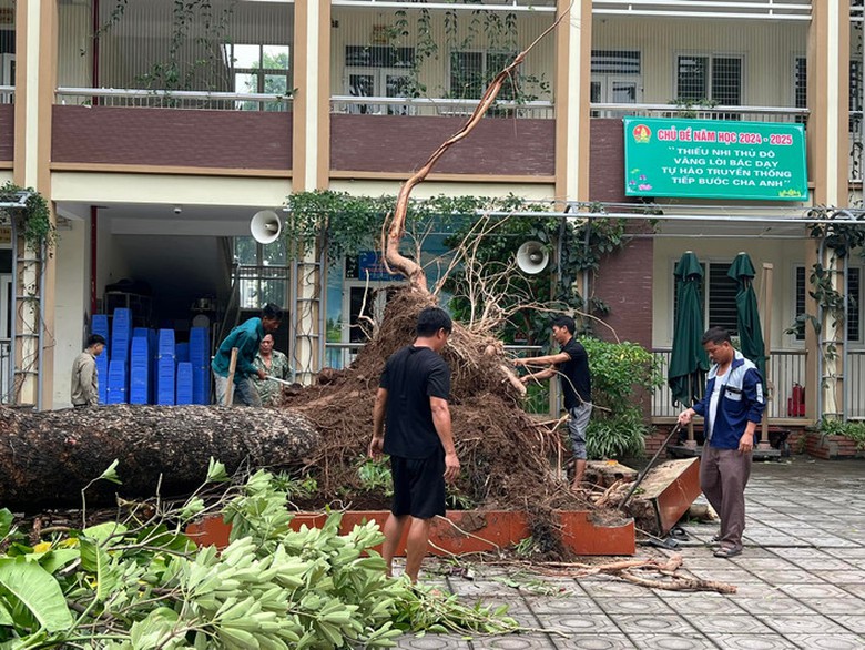 Học sinh 30 trường ở Hà Nội chưa thể đi học trở lại sau bão số 3 Yagi- Ảnh 1. Học sinh 30 trường ở Hà Nội chưa thể đi học trở lại sau bão số 3 Yagi- Ảnh 1.