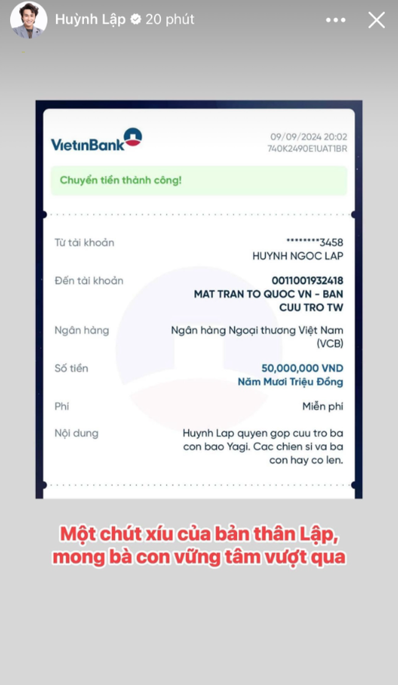 T&ugrave;ng Dương, Uy&ecirc;n Linh v&agrave; nghệ sĩ Việt ủng hộ đồng b&agrave;o v&ugrave;ng b&atilde;o lũ sau b&atilde;o Yagi- Ảnh 6.