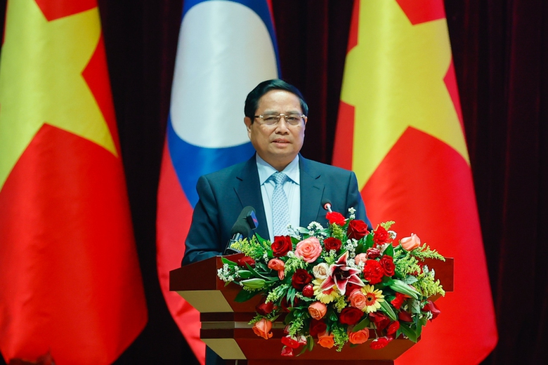 Dấu ấn đặc biệt chuyến c&ocirc;ng t&aacute;c tại L&agrave;o của Thủ tướng Phạm Minh Ch&iacute;nh- Ảnh 1.