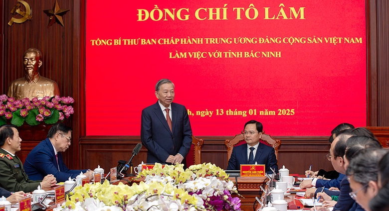 Tổng B&iacute; thư T&ocirc; L&acirc;m: X&acirc;y dựng Bắc Ninh trở th&agrave;nh th&agrave;nh phố trực thuộc Trung ương- Ảnh 1.