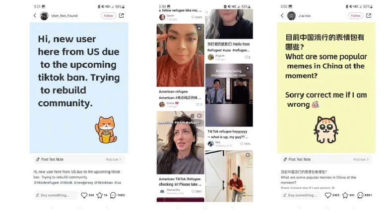 Cơn sốt RedNote: Người d&ugrave;ng Mỹ t&igrave;m "bến đỗ" mới giữa lệnh cấm TikTok- Ảnh 1.