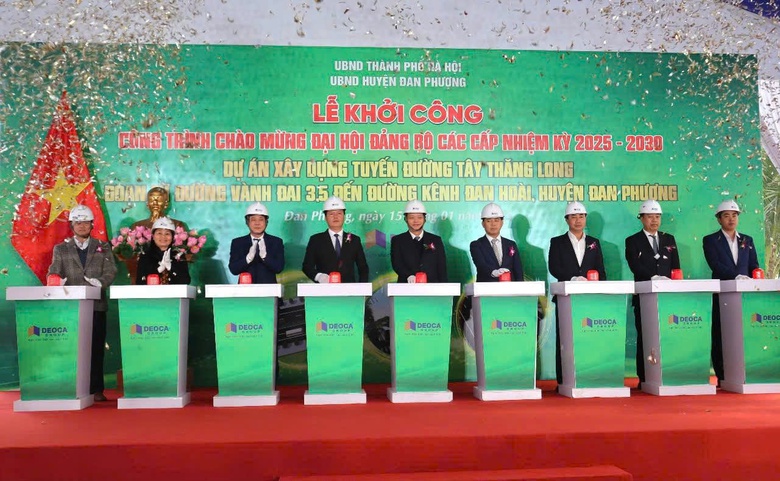 H&agrave; Nội khởi c&ocirc;ng x&acirc;y dựng tuyến đường T&acirc;y Thăng Long vốn gần 1.300 tỷ- Ảnh 1.
