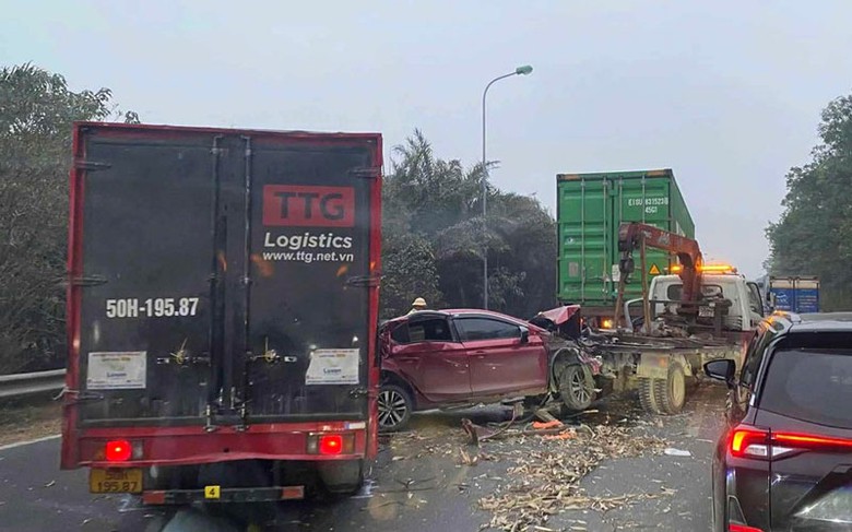 Hiện trường vụ tai nạn - Ảnh: Trương Huyền. Hiện trường vụ tai nạn - Ảnh: Trương Huyền.