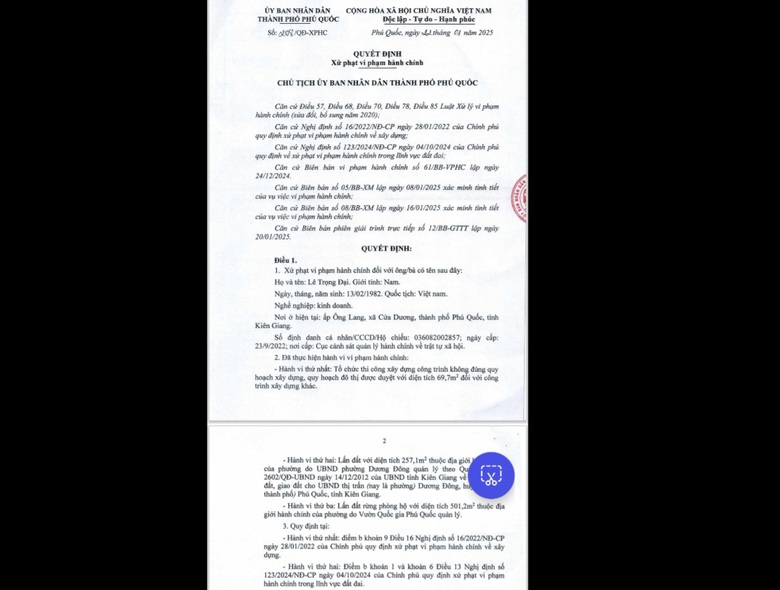Buộc ph&aacute; dỡ điểm du lịch x&acirc;y dựng tr&aacute;i ph&eacute;p tr&ecirc;n đồi Điện Ti&ecirc;n ở Ph&uacute; Quốc- Ảnh 3.