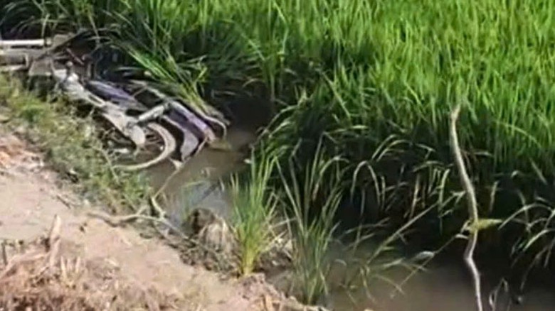 Hiện trường vụ tai nạn dẫn đến một người tử vong. Hiện trường vụ tai nạn dẫn đến một người tử vong.