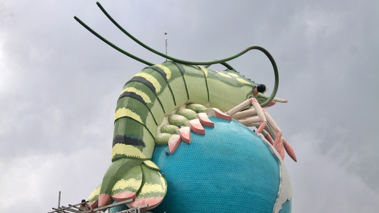 Cận cảnh biểu tượng con t&ocirc;m trị gi&aacute; 22 tỷ đồng sắp ho&agrave;n tất ở C&agrave; Mau- Ảnh 6.