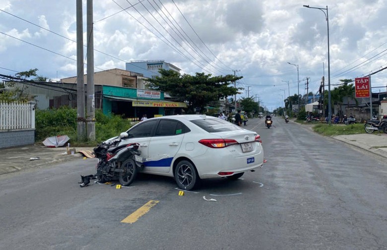 Hiện trường vụ tai nạn - Ảnh: Chu Trinh.