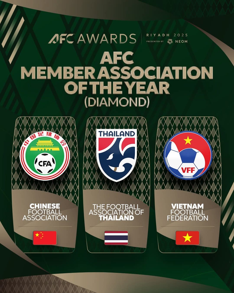 VFF v&agrave;o top 3 để cử giải thưởng lớn tại AFC Awards 2025- Ảnh 1.