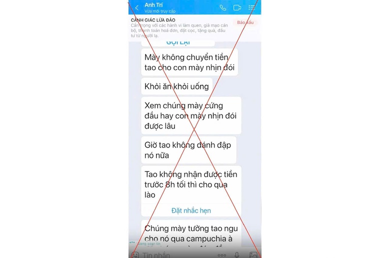 Giải cứu nam sinh bị nh&oacute;m lừa đảo d&agrave;n cảnh &ldquo;bắt c&oacute;c online&rdquo; đ&ograve;i 500 triệu đồng- Ảnh 1.