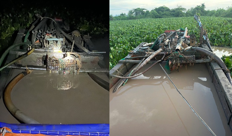 Thấy c&ocirc;ng an, "c&aacute;t tặc" nhảy xuống s&ocirc;ng Tiền bỏ trốn- Ảnh 1.