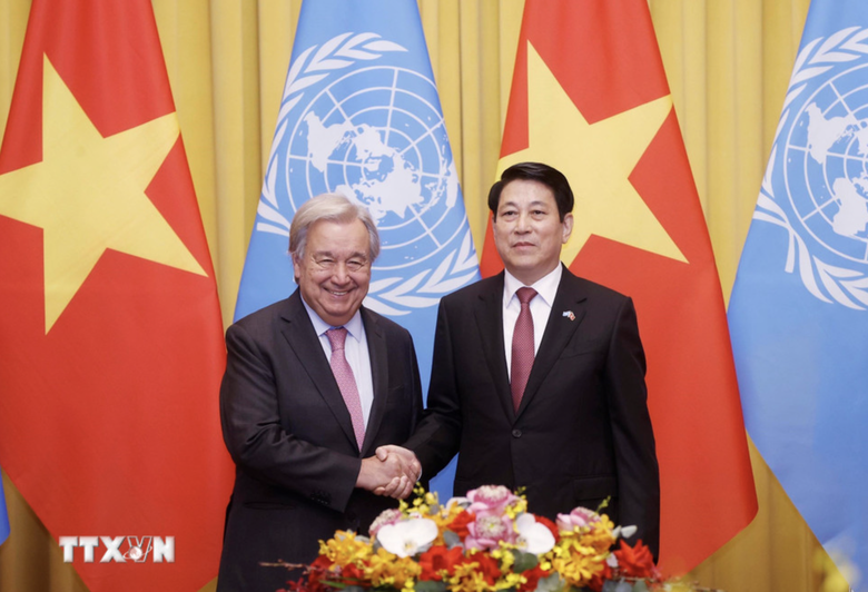 Tổng Thư k&yacute; Li&ecirc;n hợp quốc đ&aacute;nh gi&aacute; cao vai tr&ograve;, đ&oacute;ng g&oacute;p nổi bật của Việt Nam- Ảnh 1.