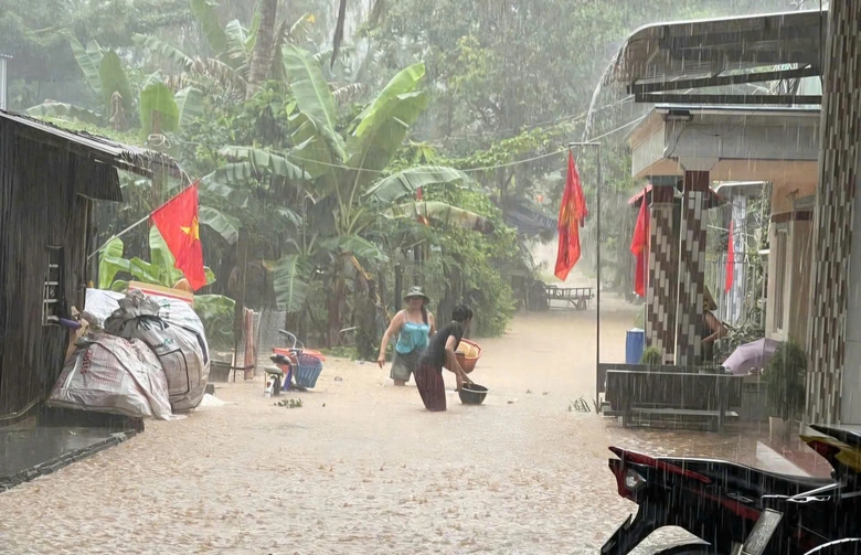 An Giang: Mưa lớn, đặc khu Thổ Ch&acirc;u bị ngập nặng- Ảnh 1.