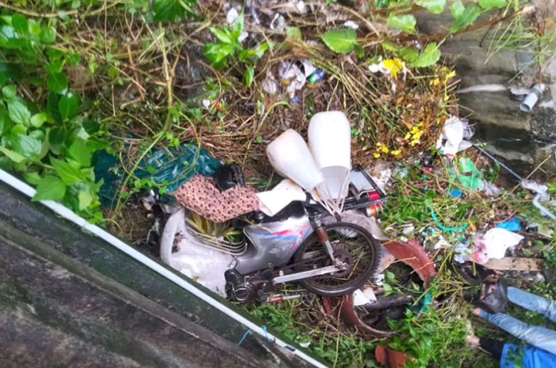 Hiện trường vụ tai nạn khiến b&agrave; S thiệt mạng - Ảnh: Nguyễn Cường.