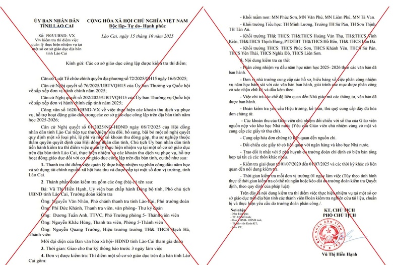 Khởi tố thầy gi&aacute;o l&agrave;m giả văn bản của l&atilde;nh đạo UBND tỉnh L&agrave;o Cai- Ảnh 2.