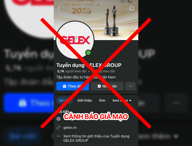 Tập đo&agrave;n GELEX th&ocirc;ng b&aacute;o về thủ đoạn mạo danh GELEX để lừa đảo ứng vi&ecirc;n t&igrave;m việc l&agrave;m- Ảnh 1.