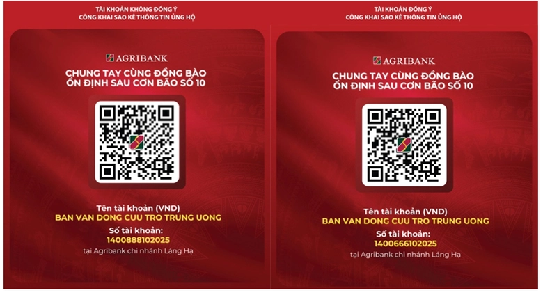 B&atilde;o số 10: Ủng hộ đồng b&agrave;o qua t&agrave;i khoản Agribank của Ủy ban Trung ương MTTQ Việt Nam- Ảnh 1.