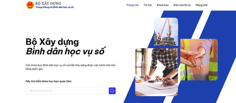 Các cơ quan, đơn vị thuộc Bộ Xây dựng sẽ rà soát, cung cấp học liệu điện tử cho Bộ Công an để tích hợp lên nền tảng “Bình dân học vụ số”. (Ảnh chụp màn hình) Các cơ quan, đơn vị thuộc Bộ Xây dựng sẽ rà soát, cung cấp học liệu điện tử cho Bộ Công an để tích hợp lên nền tảng “Bình dân học vụ số”. (Ảnh chụp màn hình)