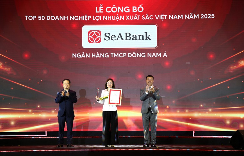 SeABank lần 6 vinh danh doanh nghiệp lợi nhuận xuất sắc nhất Việt Nam năm 2025- Ảnh 1.