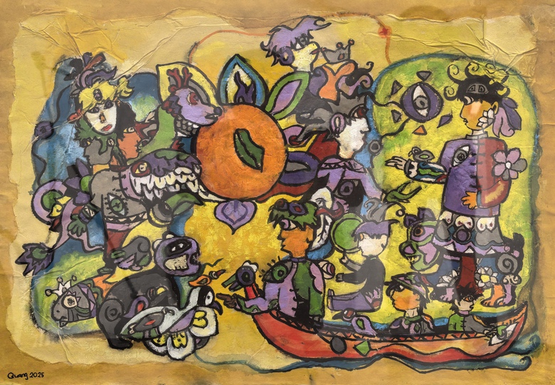 Hơn 320 tác phẩm được trưng bày tại Triển lãm tranh thiếu nhi toàn quốc 2025- Ảnh 2. Hơn 320 tác phẩm được trưng bày tại Triển lãm tranh thiếu nhi toàn quốc 2025- Ảnh 2.