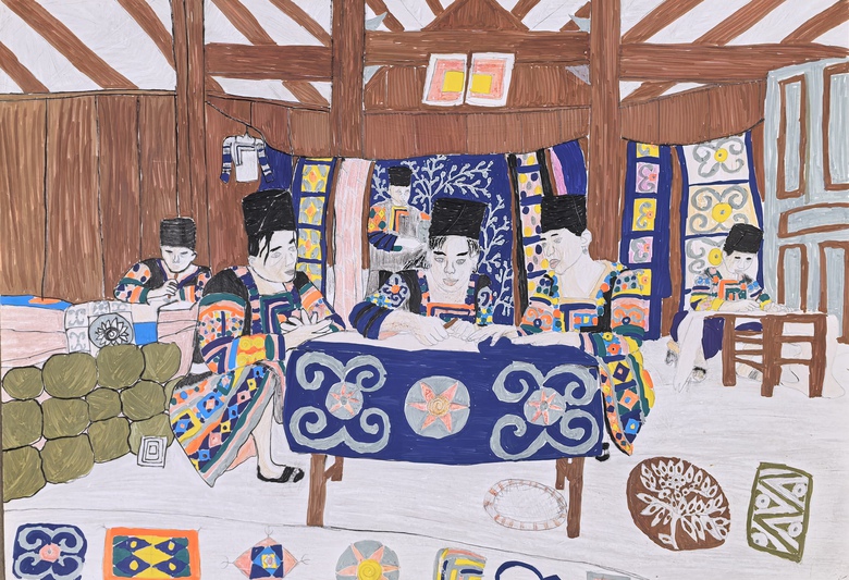 Hơn 320 tác phẩm được trưng bày tại Triển lãm tranh thiếu nhi toàn quốc 2025- Ảnh 4. Hơn 320 tác phẩm được trưng bày tại Triển lãm tranh thiếu nhi toàn quốc 2025- Ảnh 4.