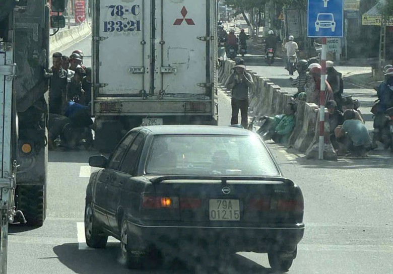 Hiện trường vụ tai nạn.