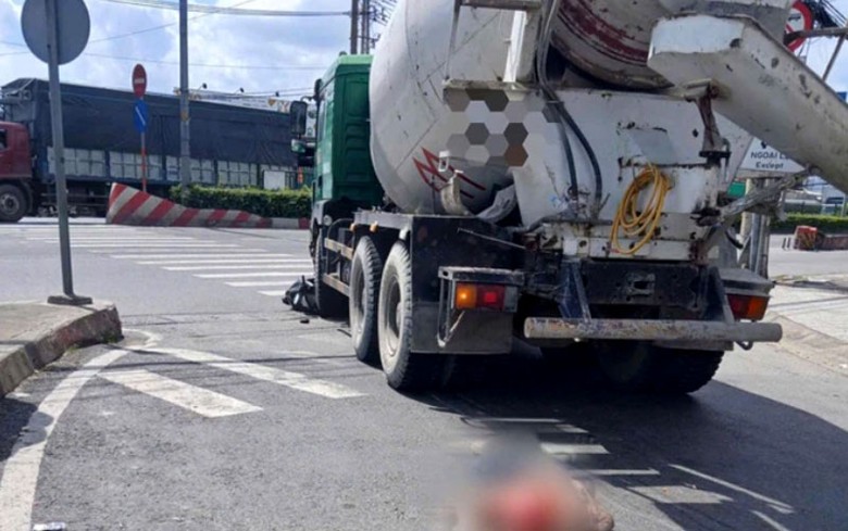 Hiện trường vụ tai nạn.