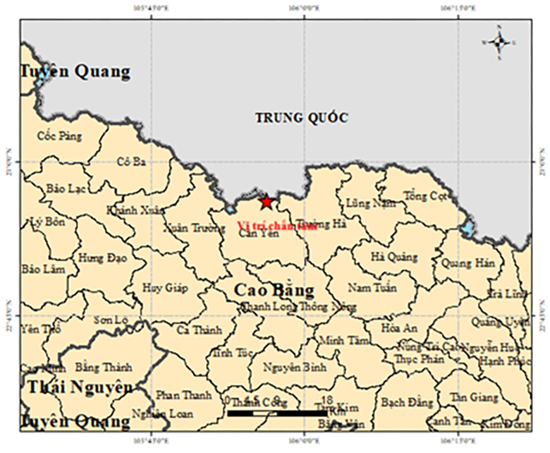 Xảy ra động đất 3,4 độ richter tại Cao Bằng- Ảnh 1.