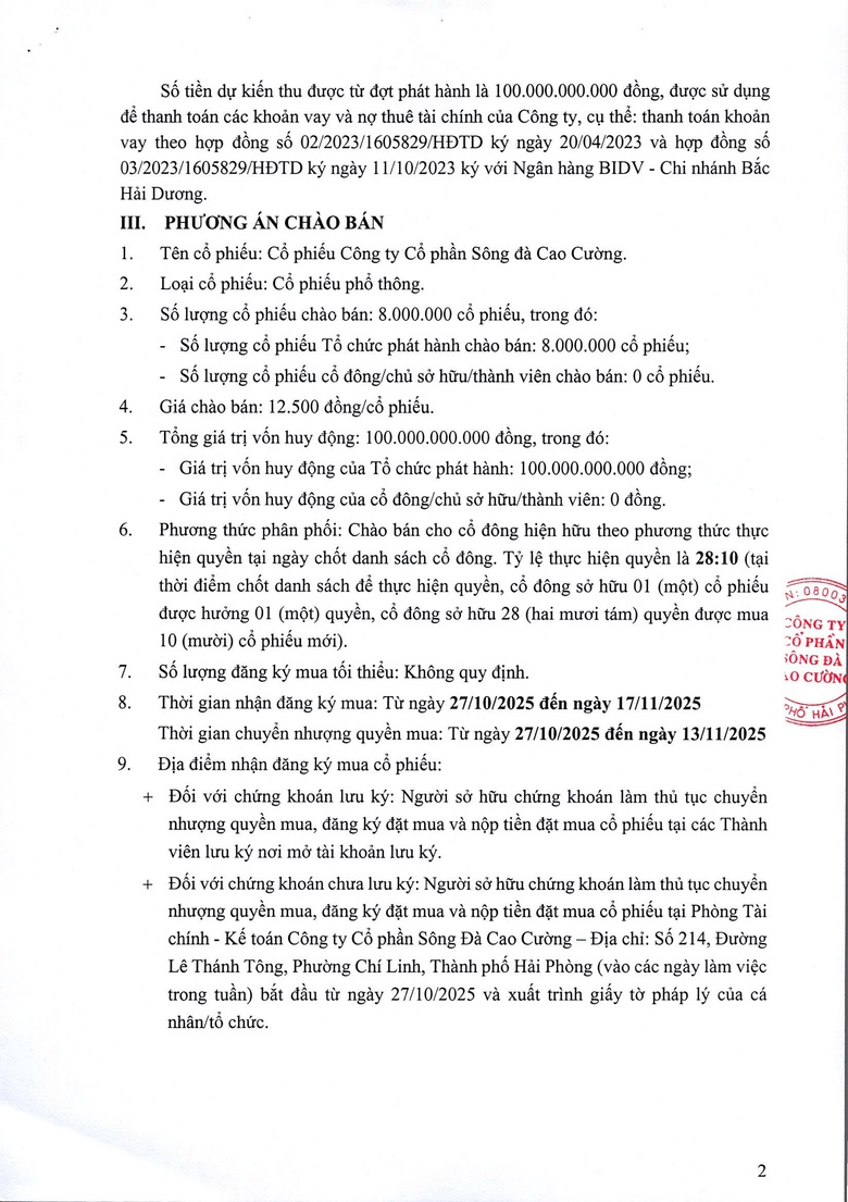 C&ocirc;ng ty Cổ phần S&ocirc;ng Đ&agrave; Cao Cường- Ảnh 2.