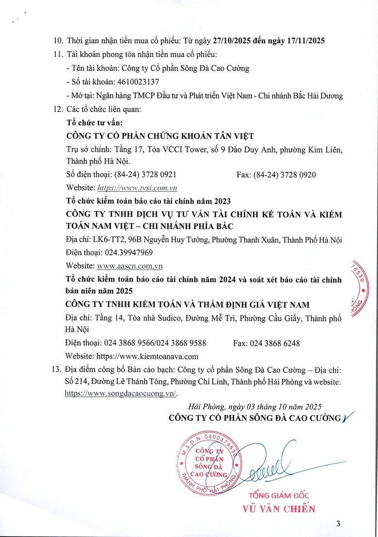 C&ocirc;ng ty Cổ phần S&ocirc;ng Đ&agrave; Cao Cường- Ảnh 3.