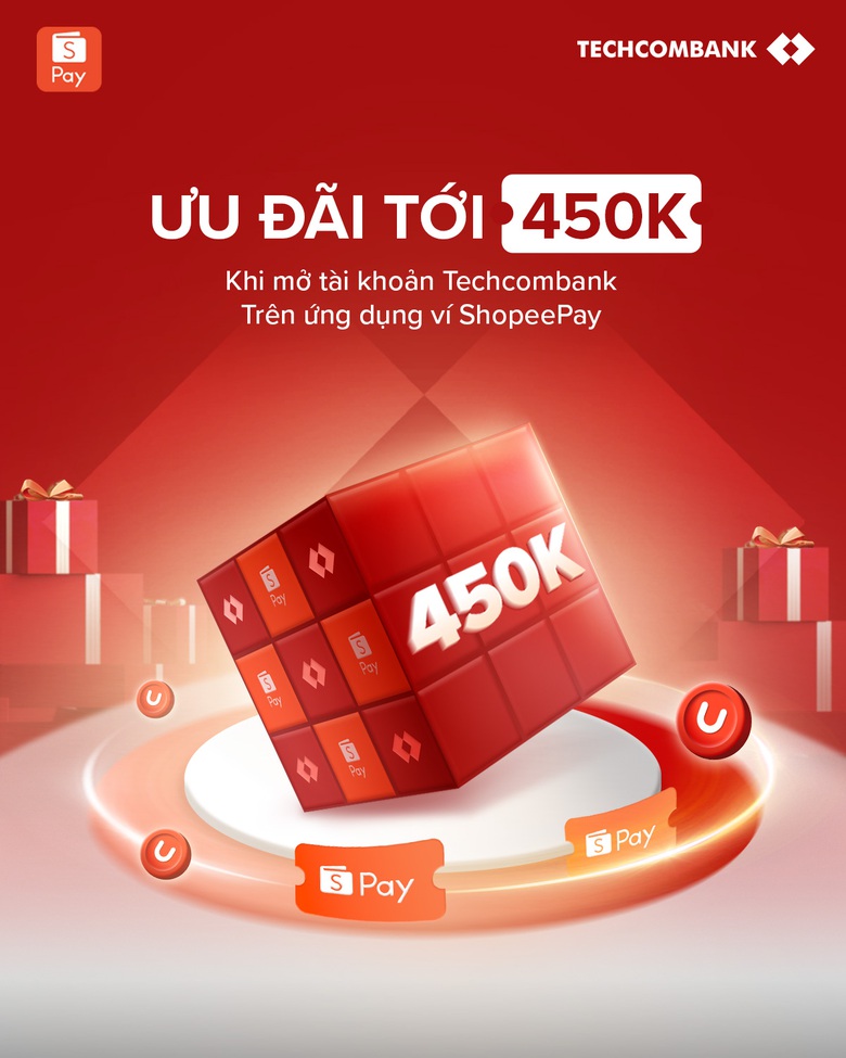 Techcombank mở t&agrave;i khoản v&agrave; li&ecirc;n kết v&iacute; điện tử tr&ecirc;n ứng dụng ShopeePay- Ảnh 1.