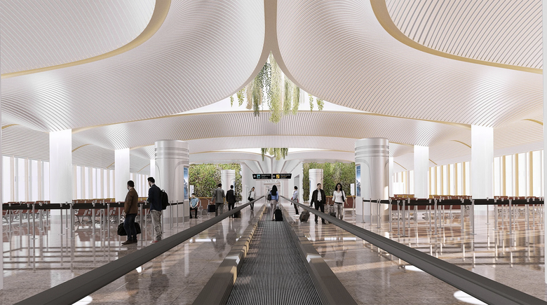 San n&uacute;i, nắn s&ocirc;ng x&acirc;y si&ecirc;u s&acirc;n bay ở Ấn Độ- Ảnh 2.