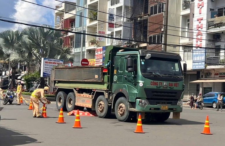 Hiện trường vụ tai nạn.