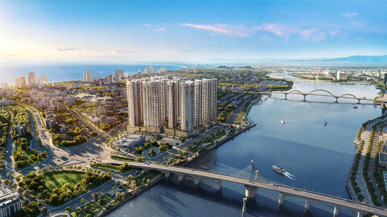 Cảnh quan bờ Đ&ocirc;ng s&ocirc;ng H&agrave;n n&acirc;ng tầm kh&ocirc;ng gian sống tại Capital Square- Ảnh 1.