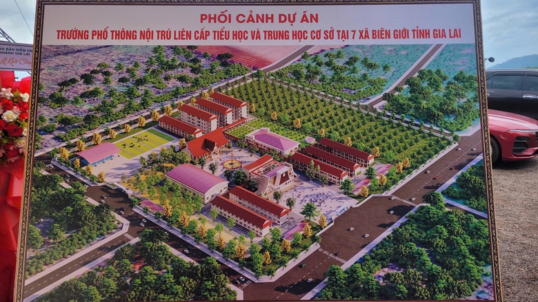 Ph&oacute; Thủ tướng Hồ Quốc Dũng dự khởi c&ocirc;ng x&acirc;y trường nội tr&uacute; tại 7 x&atilde; bi&ecirc;n giới Gia Lai- Ảnh 4.