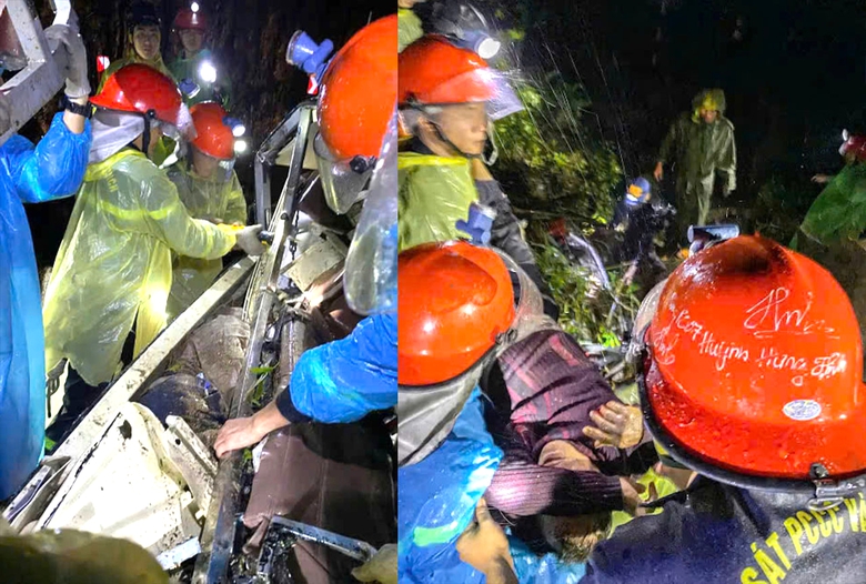 Hiện trường xe kh&aacute;ch bị v&ugrave;i lấp, 6 người tử vong, 19 người bị thương tr&ecirc;n đ&egrave;o Kh&aacute;nh L&ecirc;- Ảnh 3.