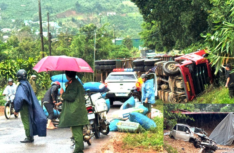 Hiện trường vụ tai nạn.