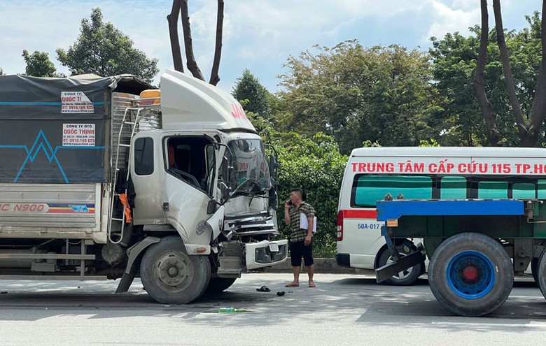 Hiện trường vụ tai nạn.
