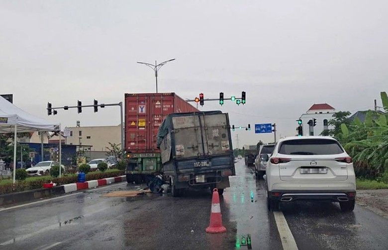 Hiện trường vụ tai nạn.