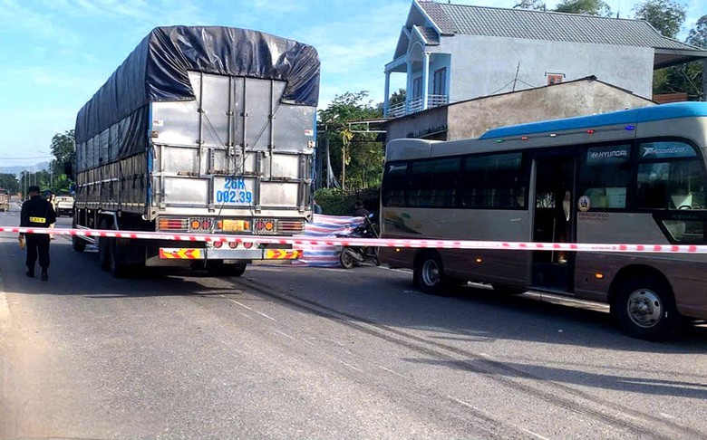 Hiện trường vụ tai nạn.