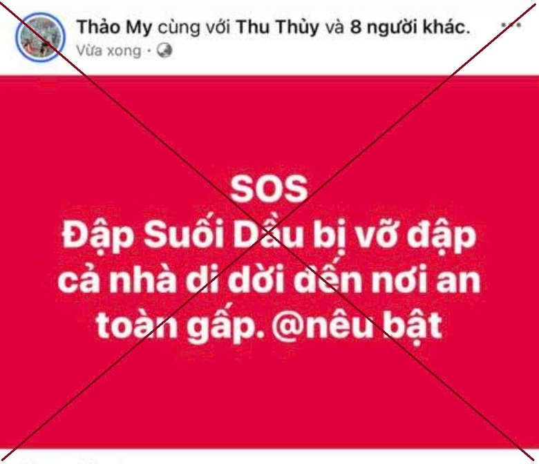 Kh&aacute;nh H&ograve;a x&aacute;c minh c&aacute;c đối tượng tung tin giả về &ldquo;vỡ đập&rdquo; trong mưa lũ- Ảnh 2.
