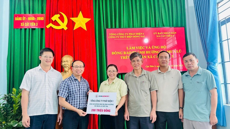 EVNGENCO1 ủng hộ đồng bào Lâm Đồng khắc phục thiệt hại do mưa lũ gây ra- Ảnh 3. EVNGENCO1 ủng hộ đồng bào Lâm Đồng khắc phục thiệt hại do mưa lũ gây ra- Ảnh 3.