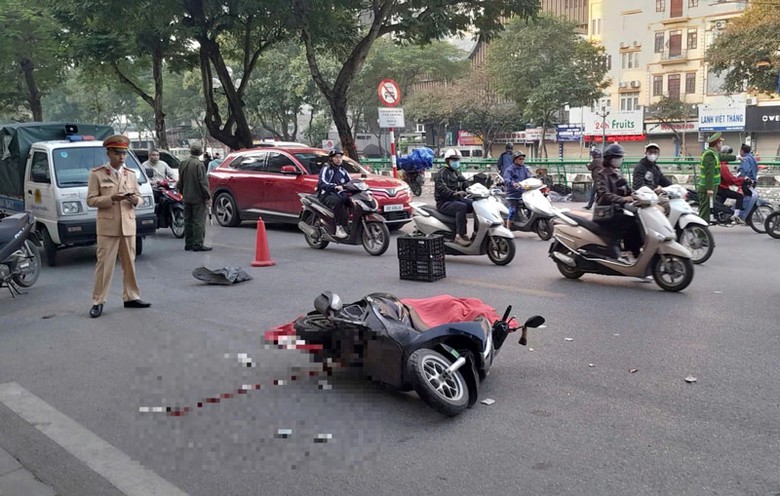 Hiện trường vụ tai nạn - Ảnh: C.Đ.