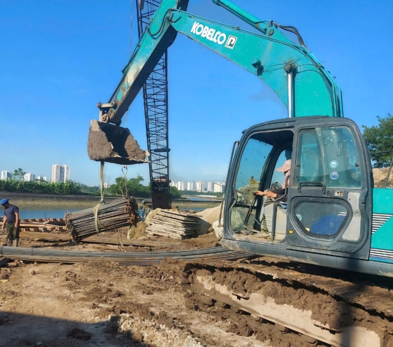 Nh&agrave; thầu linh hoạt giải ph&aacute;p đẩy tiến độ dự &aacute;n đường nối cao tốc với V&agrave;nh đai 3 H&agrave; Nội- Ảnh 1.