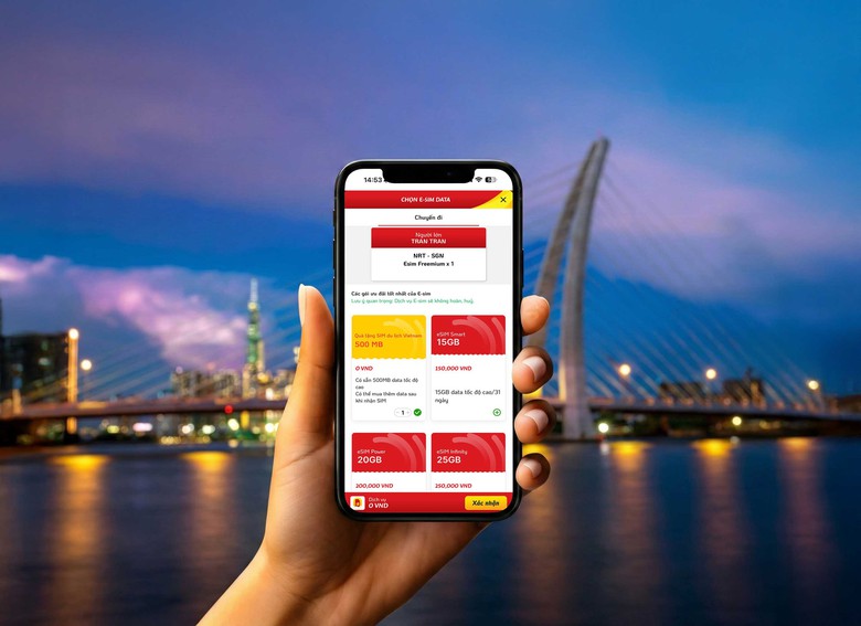 Vietjet tặng h&agrave;ng trăm ngh&igrave;n eSIM SkyFi cho kh&aacute;ch quốc tế dịp cuối năm- Ảnh 1.